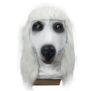 Imagem de Máscara Lovely Poodle Hood Party Cosplay Latex Overhead Cover H - yiwe