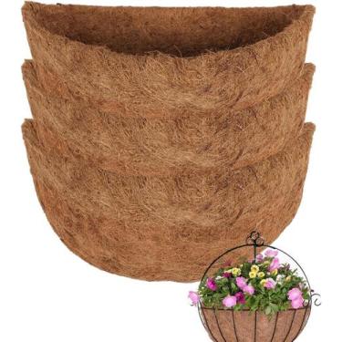 Imagem de Forros para Cestas Colgantes de Fibra de Coco 35 cm 3 piezas para Jard