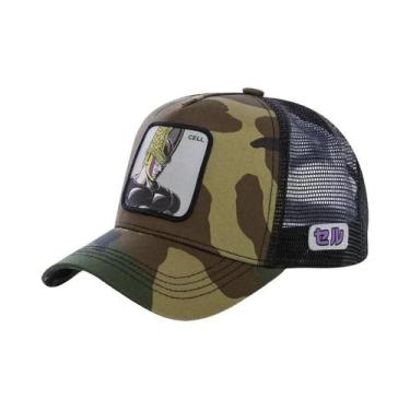 Imagem de Boné De Malha Hip-Hop Ajustável Com Bordado Do Dragon Ball Son Goku Pa