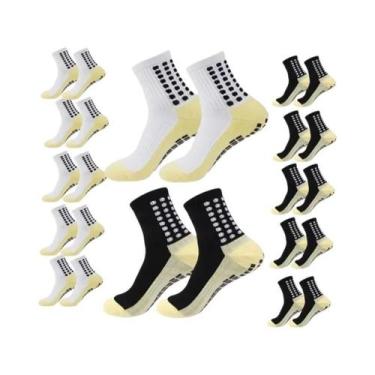 Imagem de Meias De Futebol Masculinas Antiderrapantes, Meias Esportivas Antiderr