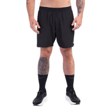 Imagem de Shorts de Corrida Mizuno 2x1 High 3/7 Masculino, Preto, GG