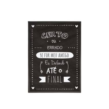 Imagem de Quadro Decorativo Amigo Até O Final 20X30Cm