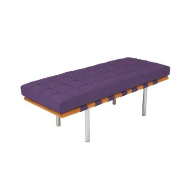 Imagem de Banco Capri Barcelona 1,50m Suede Roxo