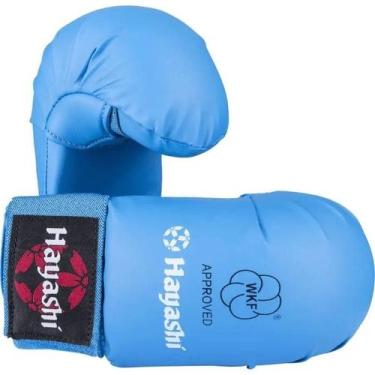 Imagem de Luva / protetor de punho Karate TSUKI - Hayashí - Homologado WKF, Azul