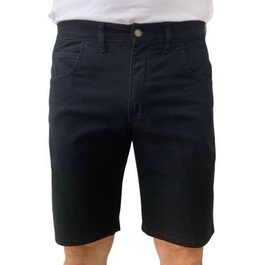 Imagem de Bermuda Sarja Ogochi Masculina Tradicional Preta 3528105 - Preto 46-Masculino