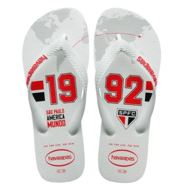 Imagem de Chinelo Havaianas Original Top Times São Paulo, BRANCO/BRANCO, 45/46