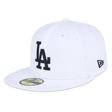 Imagem de Boné New Era 5950 Los Angeles Dodgers Fitted Branco-Masculino