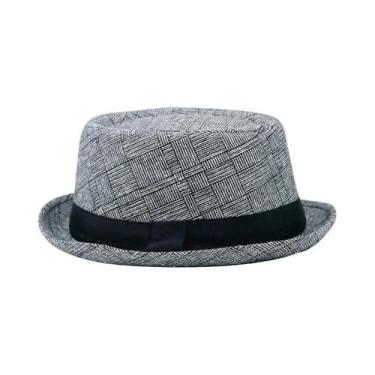 Imagem de Chapéu Fedora Masculino Retrô De Algodão Com Proteção Solar Para Dança
