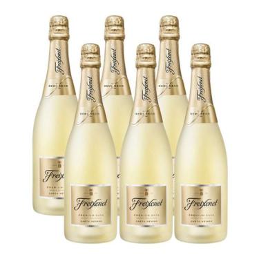 Imagem de Espumante freixenet carta nevada cava semi sec 750 ml kit com 06 unida