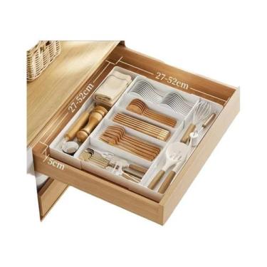 Imagem de Organizador De Gavetas Ajustável E Expansível Para Talheres, Suporte P