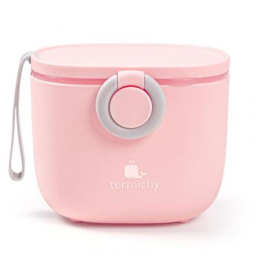 Imagem de Dispenser Fórmula Bebê Termichy Rosa Portátil com Alça e Colher 250g 500ml