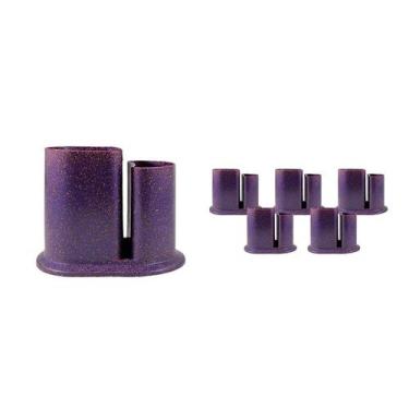 Imagem de Kit 6 Porta Lápis Duo Fibra Madeira Lilás - Bb Store