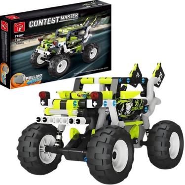Imagem de Blocos de Montar 210 Peças Carro de Corrida Pullback Castela