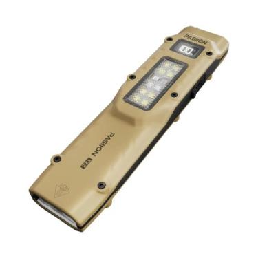 Imagem de Lanterna Tática Recarregável EDC Com LED De Duplo Interruptor, 8 Modos