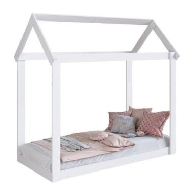 Imagem de Mini Cama Infantil Montessoriano Meu Fofinho Art In Móveis Branco