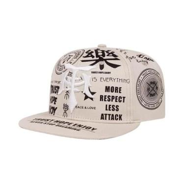 Imagem de Boné De Beisebol Estiloso De Hip Hop Com Bordado De Grafite, Proteção 