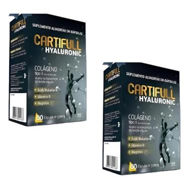 Imagem de Kit 2x Cartifull Hyaluronic Colágeno Tipo 2 Domina 60 Cápsulas