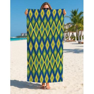 Imagem de Toalha Banho Praia Adulto Estampa Moderna Geométrica - Use Thuco, TB02