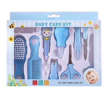 Imagem de Kit de Higiene para Bebê Kit 13 Cuidado Recém Nascido Essencial com 13 Peças Azul e Rosa OEM