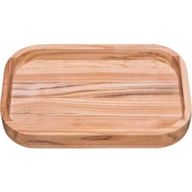 Imagem de Gamela-Saladeira Retangular 13208052 para Servir Saladas Carnes e Frutas em Madeira Tec...