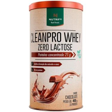Imagem de Cleanpro Whey Zero Lactose - 450g Chocolate - Nutrify