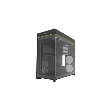 Imagem de Gabinete Gamer Montech HS02, Mid-Tower, ATX, Vidro Temperado, Sem FANs, Preto - HS02BK