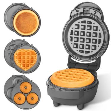 Imagem de Máquina de waffles Baker's Friend 4 em 1 Mini com pratos removíveis, 1