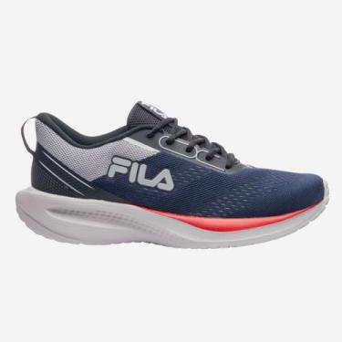 Imagem de Tênis de Academia Masculino Fila Rise Up Original, 42, Marinho, Prata,