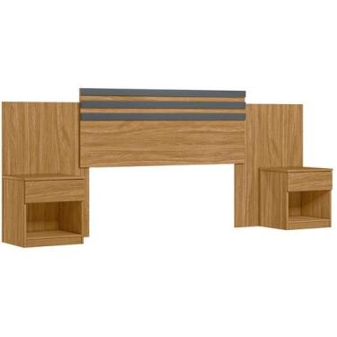 Imagem de Mesa De Cabeceira Mesinha Mudo Quarto Box Cama Criado - MOVAL, Freijo 