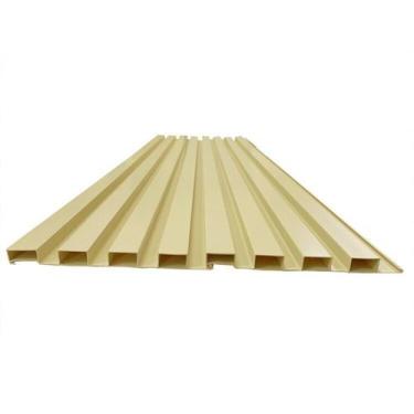 Imagem de Painel Ripado em Placa 100x0,15cm (3,15m²) Pvc + 6 Cantoneiras - Barir