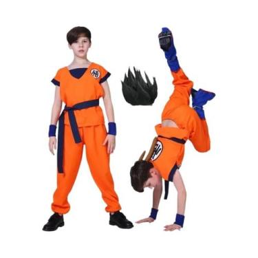 Imagem de Fantasia De Cosplay Son Goku Krillin Para Adultos E Crianças, Conjunto