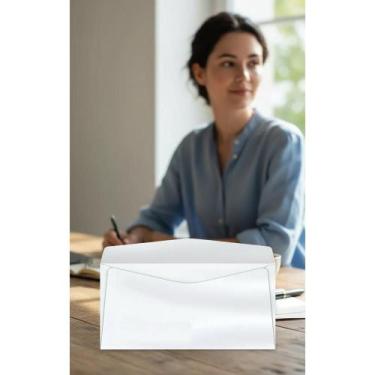 Imagem de Envelope Ofício Branco 114x229mm - Kit 1000 Un Resistente - Congratula