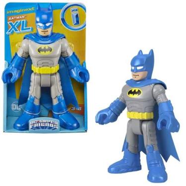 Imagem de Boneco Articulado Imaginext XL Batman Detetive Cinza e Azul 26Cm  DC S