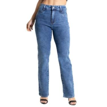 Imagem de Calça Feminina Jeans Reta Sawary 280379, 46
