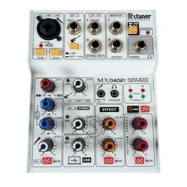 Imagem de Mesa de Som Staner MX0402I Interface De Áudio Usb