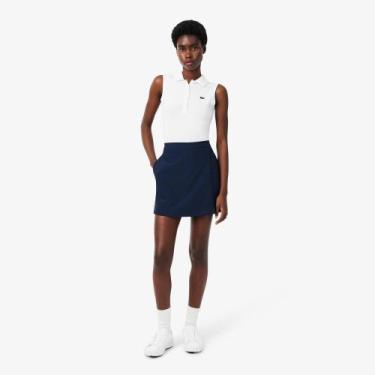 Imagem de Saia-short de golfe Ultra Dry Stretch - Lacoste, 42, Azul marinho