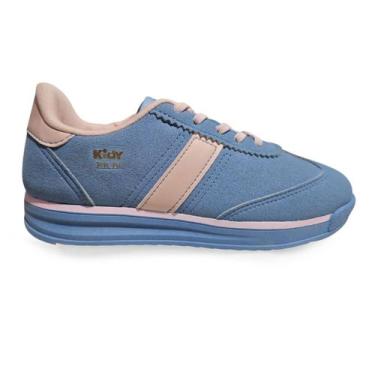 Imagem de Tênis Menina Infantil RK 70 Elástico Conforto Kidy 4521, 31, Azul, Ros
