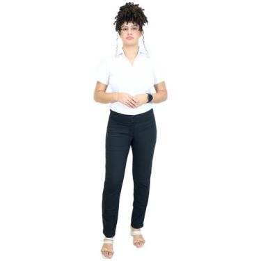 Imagem de Calça social feminina skinny - Demorgan Uniformes, Preto, 34