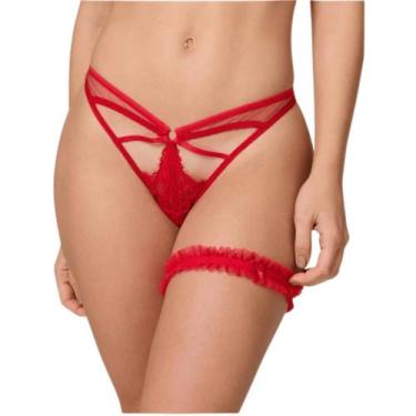 Imagem de Calcinha Semi Fio Dental de Renda - 601721LIEBE, Branco, M