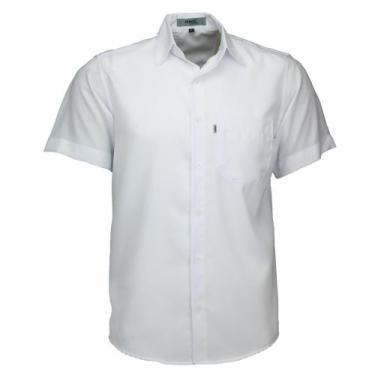 Imagem de Camisa Social Amil Masculina Microleve Clássica Manga Curta Não Amassa
