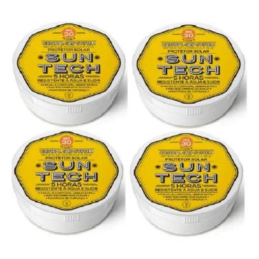 Imagem de Kit 4 Protetores Solar Esportivo Incolor 5H Duração 30FPS 300g Suntech