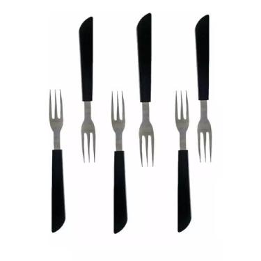 Imagem de Kit Garfo Inox Trident Churrasco Pizza Tramontina 6 Peças