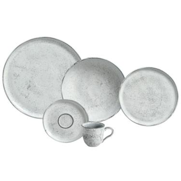 Imagem de Aparelho de Jantar 30 Peças Bio Echo em Cerâmica Stoneware Resistente a Micro-ondas e Lava-louças Porto Brasil