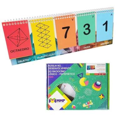 Imagem de Calendário Geométrico Cartões Aprendizado Sólidos Geométricos EFI EFII
