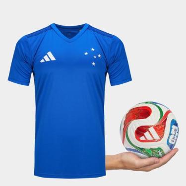 Imagem de Camisa Cruzeiro 26/27 s/n Fanshirt + Mini Bola Trionda Copa do Mundo 2