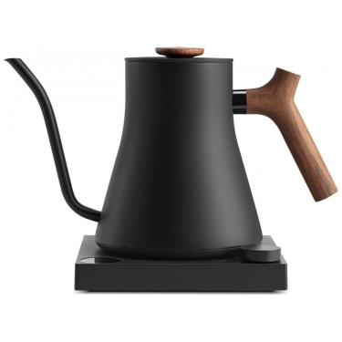 Imagem de Chaleira Elétrica Fellow Stagg EKG Pro Preto Fosco com Alça de Madeira Nogal Controle Preciso de Temperatura 0,9 L 110V