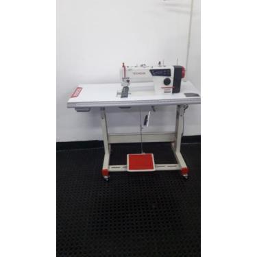 Imagem de Máquina De Costura Reta 220V - Direct Drive 5500ppm - Techook, Branco,