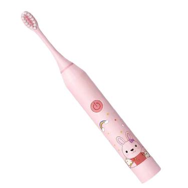 Imagem de Escova de Dente Eletrica Infantil Recarregavel 6 Velocidades Higiene Bucal Profunda Limpeza Oral Lingua Gengiva