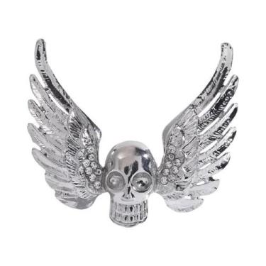 Imagem de Broche De Caveira Unissex Feminino Com Strass, Alfinete De Lapela De M
