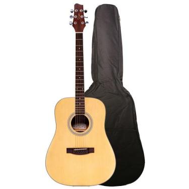 Imagem de Violão Smiger GN81D NS Natural Fosco Eletroacústico Folk Aço C/ Bag e 